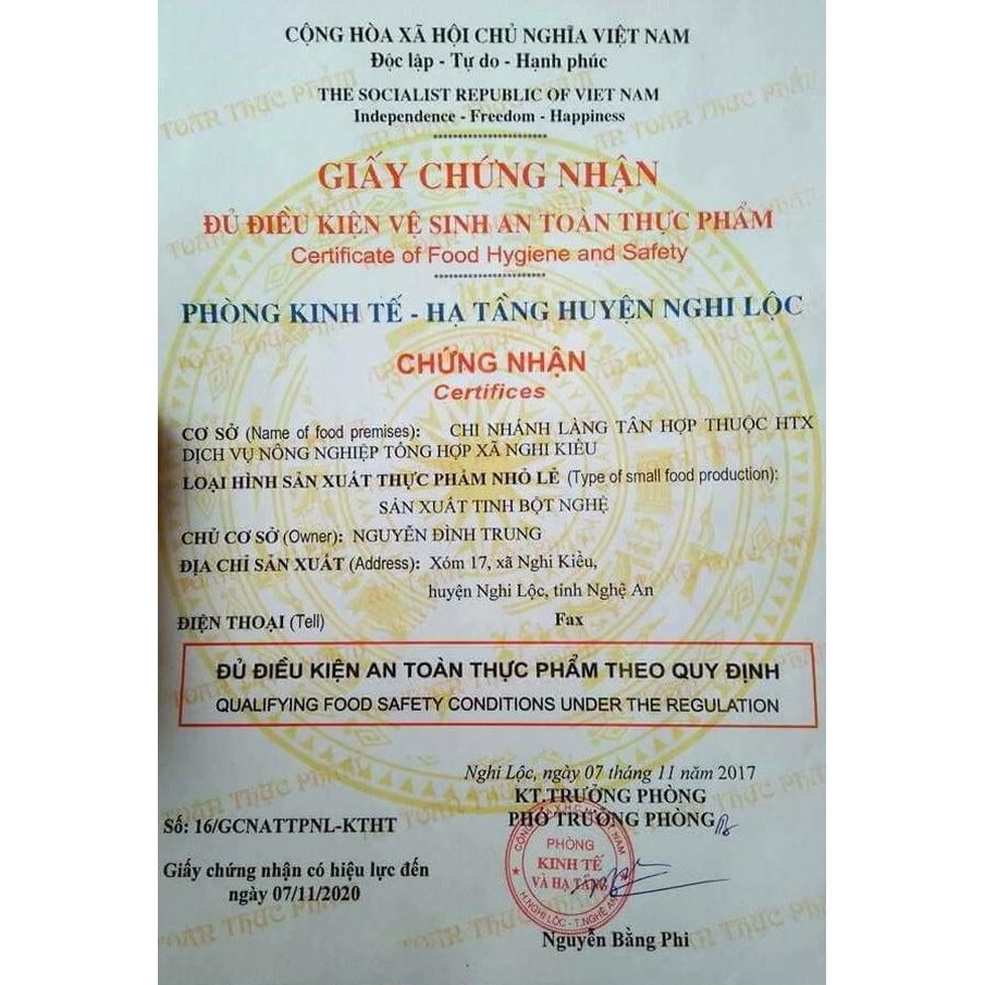 500G Tinh Bột Nghệ Nguyên Chất Acumin-100% Làm Từ Củ Nghệ Đỏ