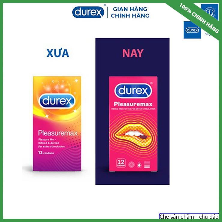 Bao Cao Su Durex Pleasuremax [Mua 2 TẶNG 1], BCS Gai Durex, Tăng Khoái Cảm, Kéo Dài Thời Gian