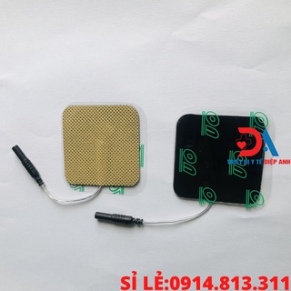 {LOẠI 1} 01 cặp miếng dán điện xung máy điện châm hoa đà SDZ-II {CẶP VUÔNG TO BẢN}