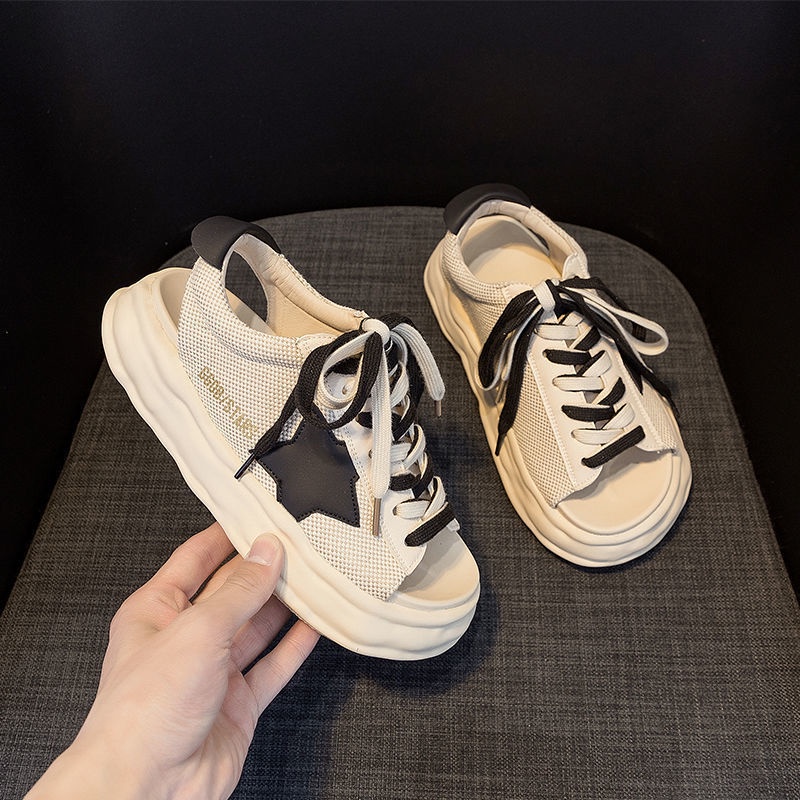 Giày Sandal Hở Ngón Đế Dày Thời Trang Mùa Hè Phong Cách La Mã Hàng Mới Dành Cho Bạn Nữ 2022