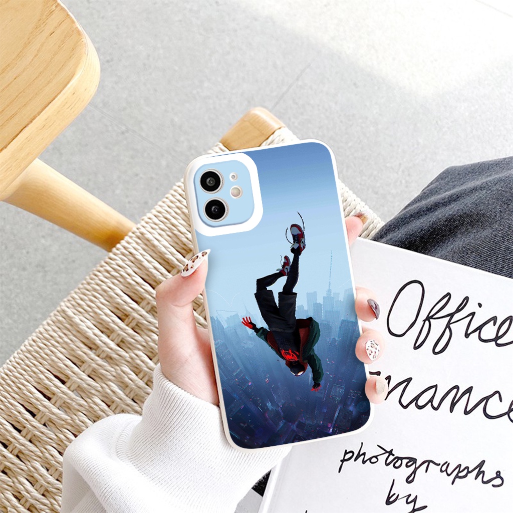 Ốp lưng iphone SPIDER MAN siêu anh hùng vuông cạnh ốp iPhone 8 Plus 7Plus X XR Xs Max 6 6s Plus 11 Pro Max 12 13 pro max