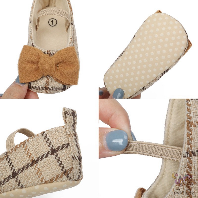 Giày Tập Đi Thắt Nơ Đáng Yêu Cho Bé Gái