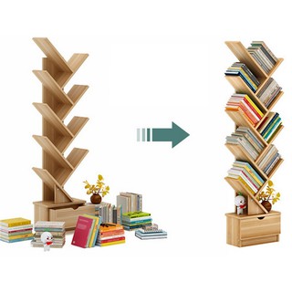 Kệ sách xương cá tiết kiệm không gian tiện lợi