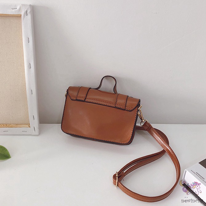 Túi xách da bằng pu phong cách cổ điển cho bé gái