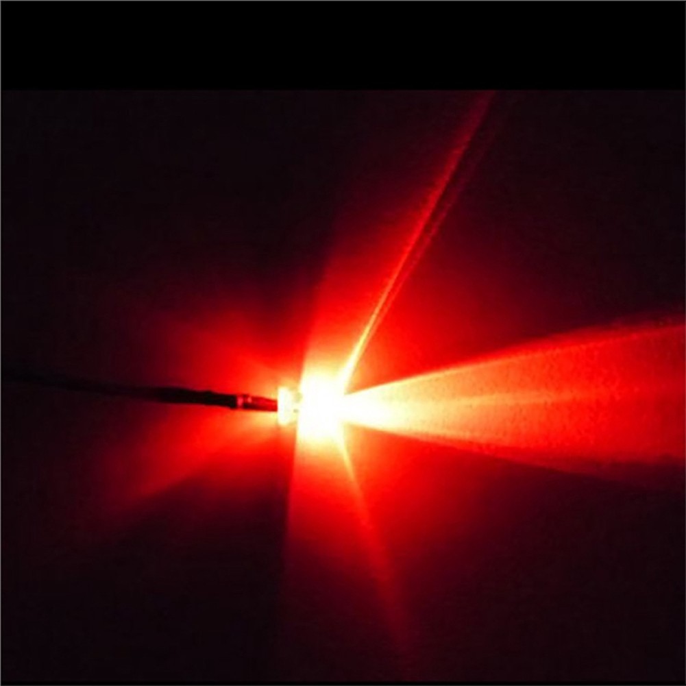 Set 10 bóng đèn LED có dây dài 20cm 3mm/5mm DC B26 chất lượng cao