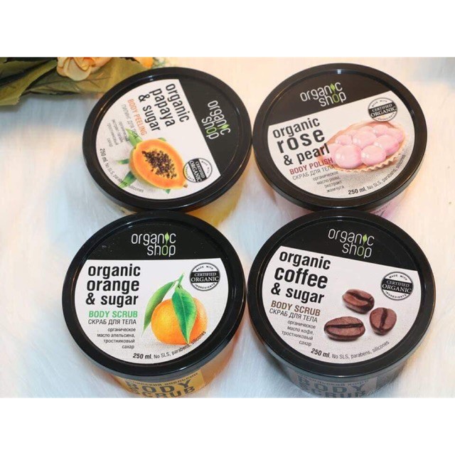 Tẩy Tế Bào Chết Body Organic Shop Scrub 250ml | BigBuy360 - bigbuy360.vn