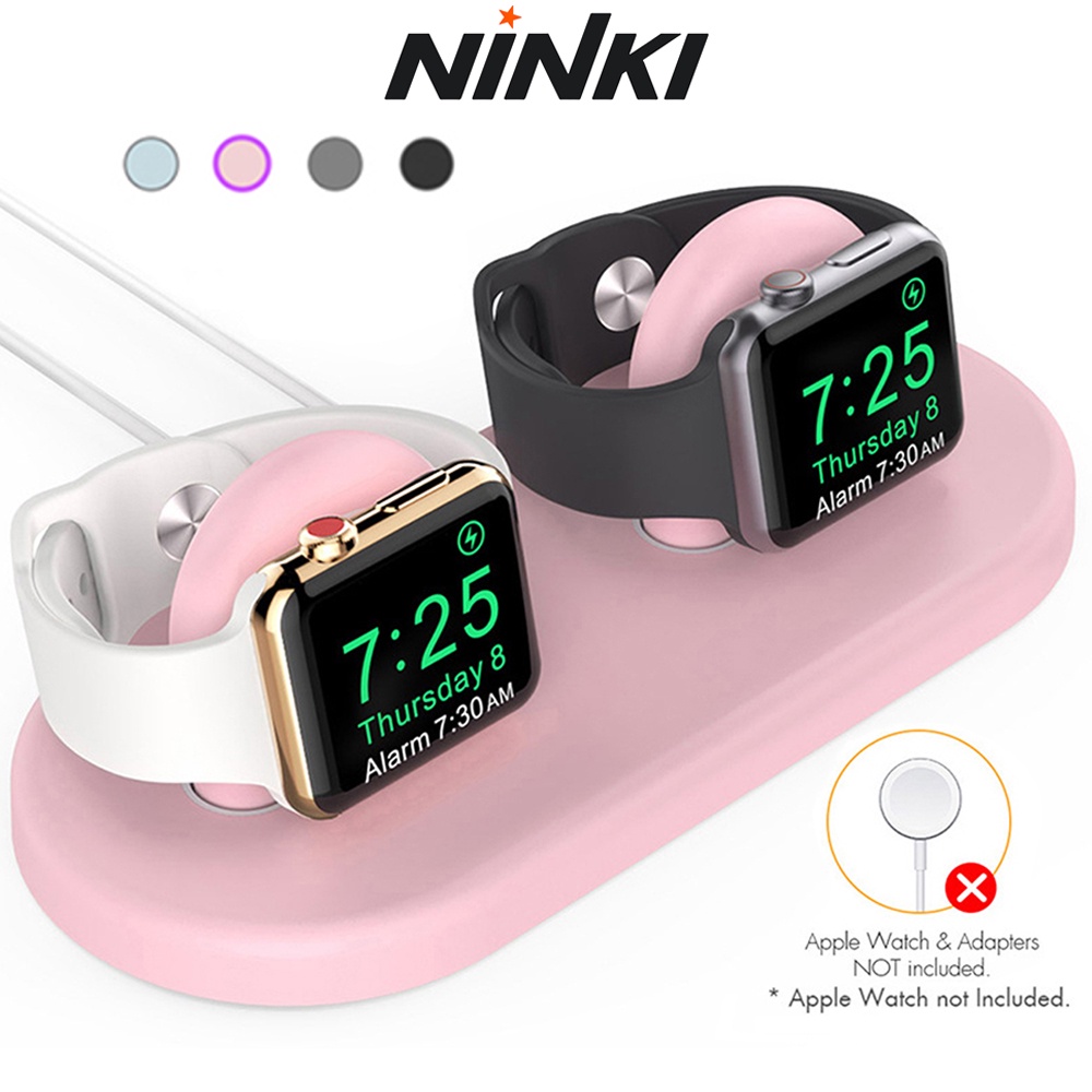 Giá Đỡ Sạc Bằng Silicon Cho Đồng Hồ Thông Minh Apple Watch Series 7/SE/6/5/4/3/2/1 (38/40/41/42/44/45mm)