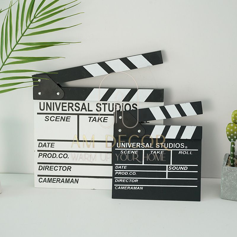 Bảng cắt cảnh quay phim Clapper Board nhiếp ảnh decor trang trí đạo cụ chụp ảnh - AM Decor