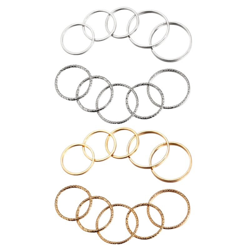 Bộ 10 Nhẫn Đeo Tay Phong Cách Bohemian Cổ Điển Cho Nữ