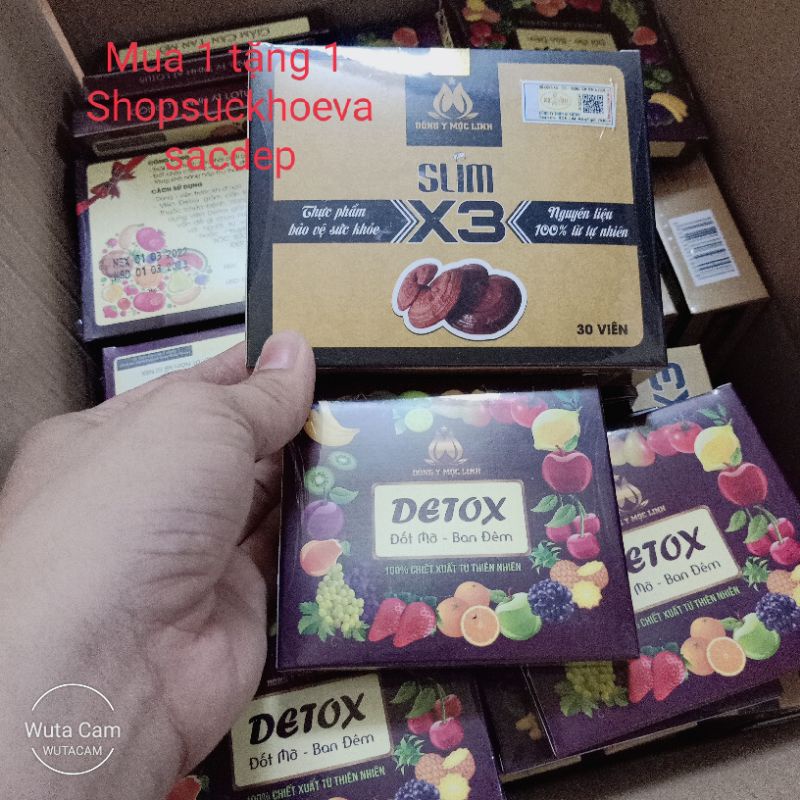 Giảm Cân Đông Y Mộc Linh X3 ( tặng kèm 20 viên detox thải