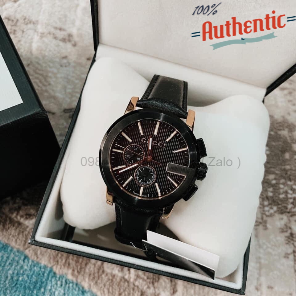 Đồng Hồ Nam Gucci G-Chrono Chronograph Black YA101203