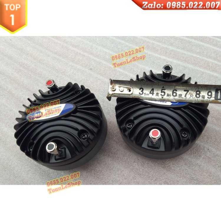 HAI LOA TREBLE KÈN RCF 350 NẮP NHÔM REN XOAY + 2 Phễu 19x19 + 2 tụ 2.2 – GIÁ 02 BỘ