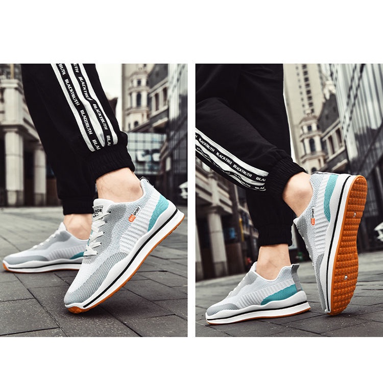 Giày thể thao nam Sneaker, kiểu dáng thể thao, phù hợp với đi làm, đi chơi, thoáng khí, hút mồ hoi chân | BigBuy360 - bigbuy360.vn