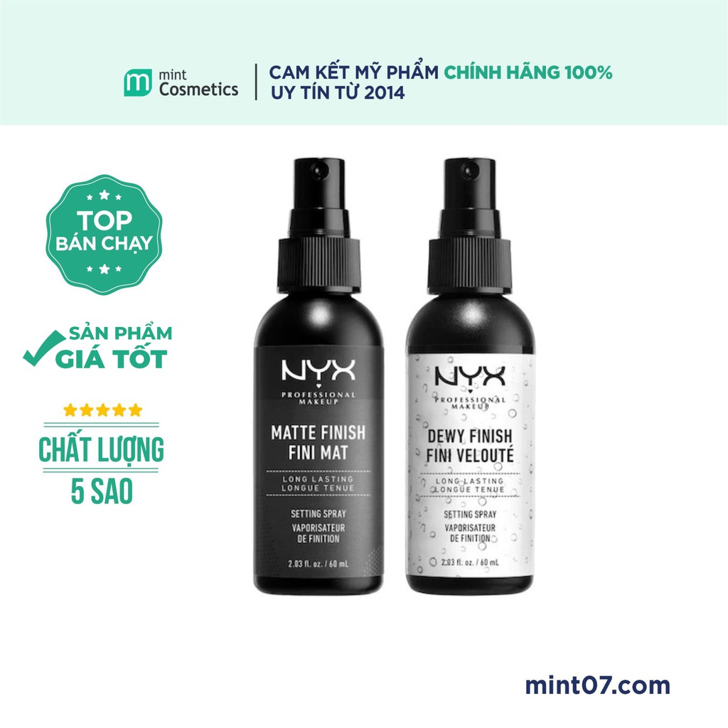 Xịt khóa makeup NYX Finish Setting Spray – 60ml