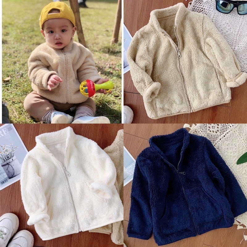 Áo Khoác lông Uniquiloo xuất xịn bé trai bé gái