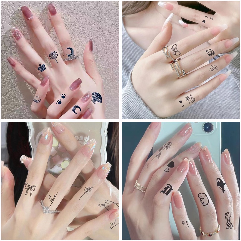 Set 6 Hình Xăm Dán Tạm Thời Chống Nước Lâu Trôi 2 Tuần