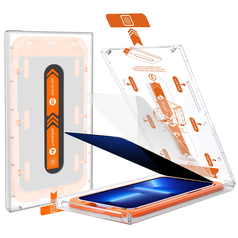 Kính Cường Lực tự dán MAGICBOX Mohave chính hãng siêu cao cấp, Cường lực Magic Box có lưới bảo vệ loa cho iphone