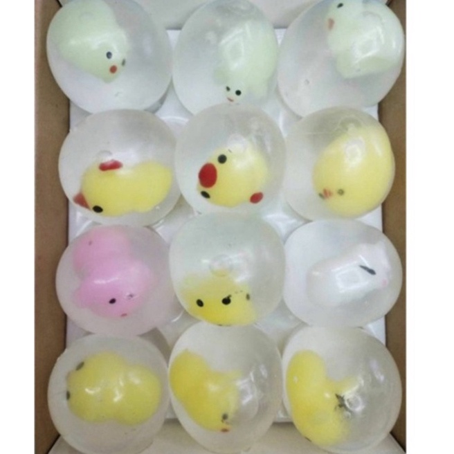Squishy Mochi Trứng Bóp Trút Giận Gudetama bên trong là thú Mochi dẻo siêu mềm mịn dễ thương bóp xả stress