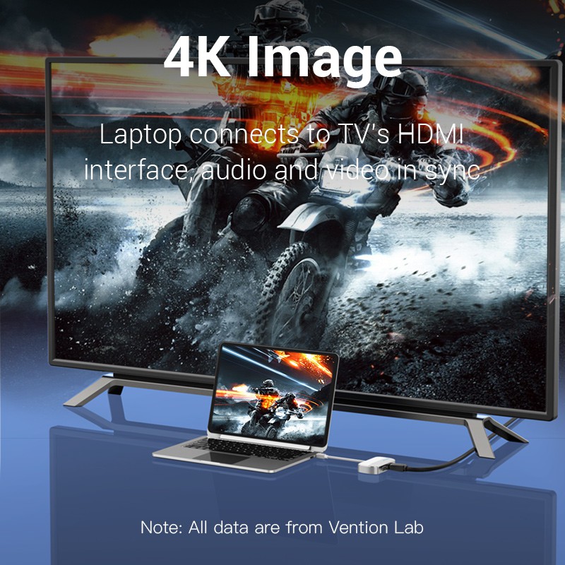 Cáp chuyển đổi VENTION VGA mini DP sang HDMI 4K 30Hz lõi nhôm HD cho HDTV laptop/máy tính bàn
