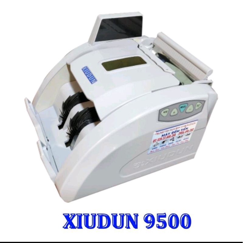 Máy đếm tiền ngân hàng Xiudun 9500. Nhỏ gọn đa chức năng Tặng Đèn Soi Đa Năng, Đèn Soi Cua, Đèn Soi Đá]