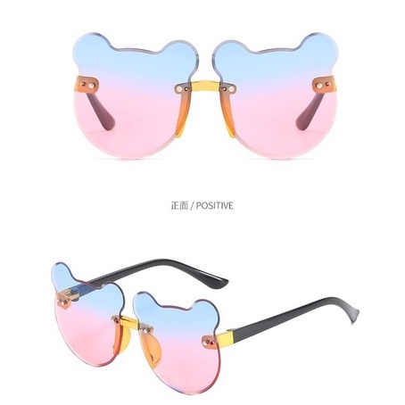 (KIQI-FASHION) COD Kính Mát Chống Tia UV Hình Gấu Đáng Yêu Thời Trang Cho Bé
