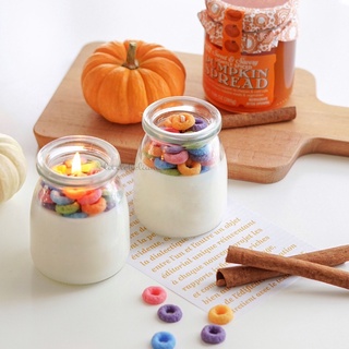 Nến thơm ngũ cốc sữa chua fruit loops - fruit loops cereals with yogurt candle