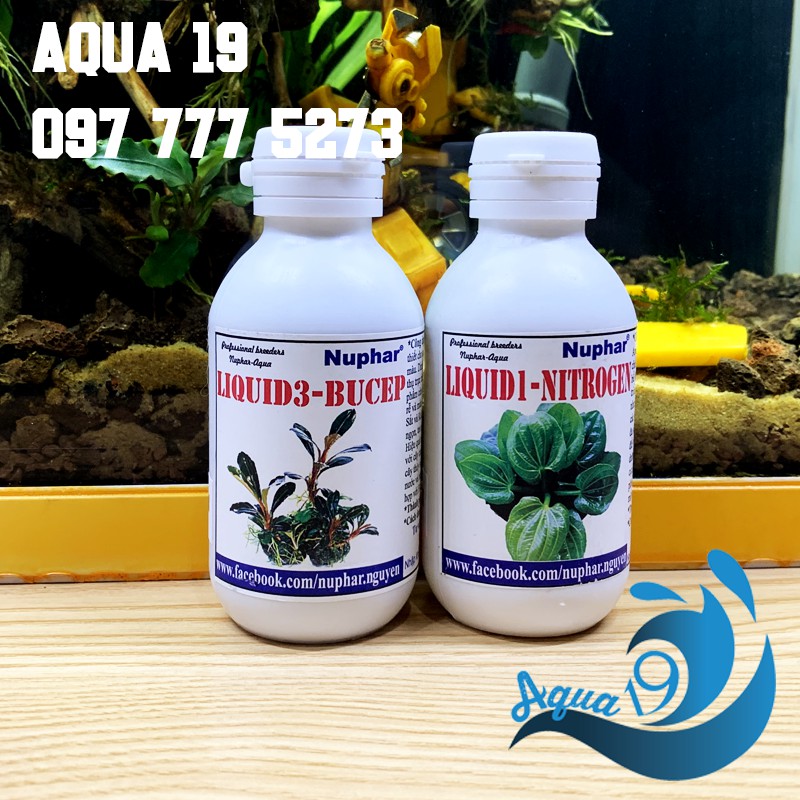 Chế phẩm sinh học phân nước Nuphar Liquid 1 & 3 bổ sung dưỡng chất cho cây thủy sinh