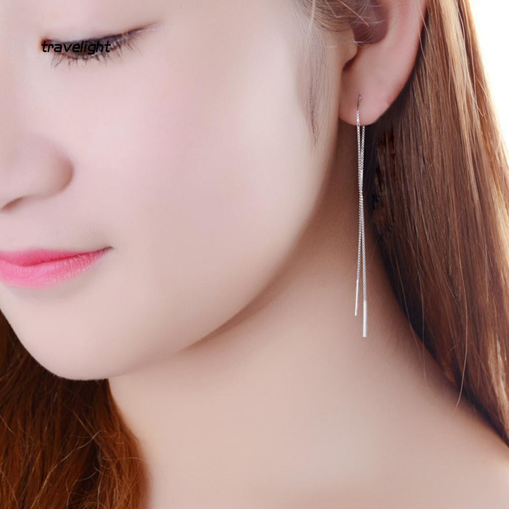 1 Khuyên Tai Dây Xích Dáng Dài Thời Trang Cho Nữ