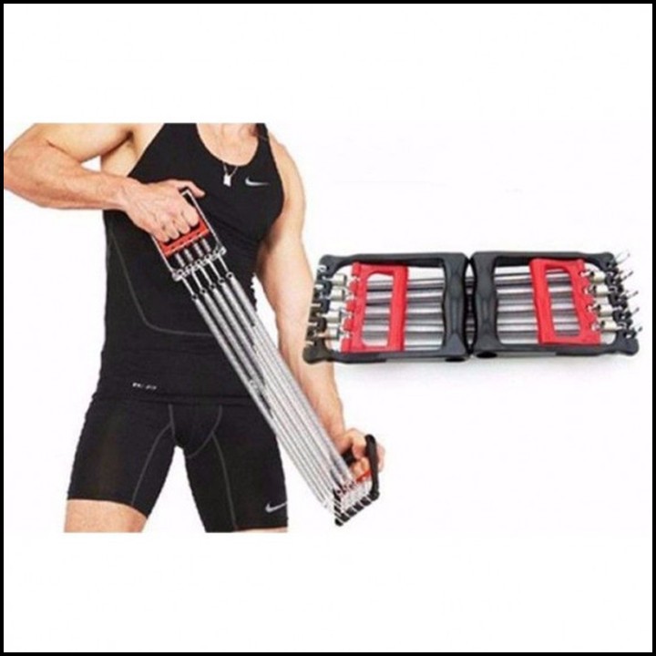 Dụng cụ thể dục – tập gym tại nhà - Dây kéo tay lò xo 5 sợi – Tác dụng kép cho tay ngực bụng săn chắc