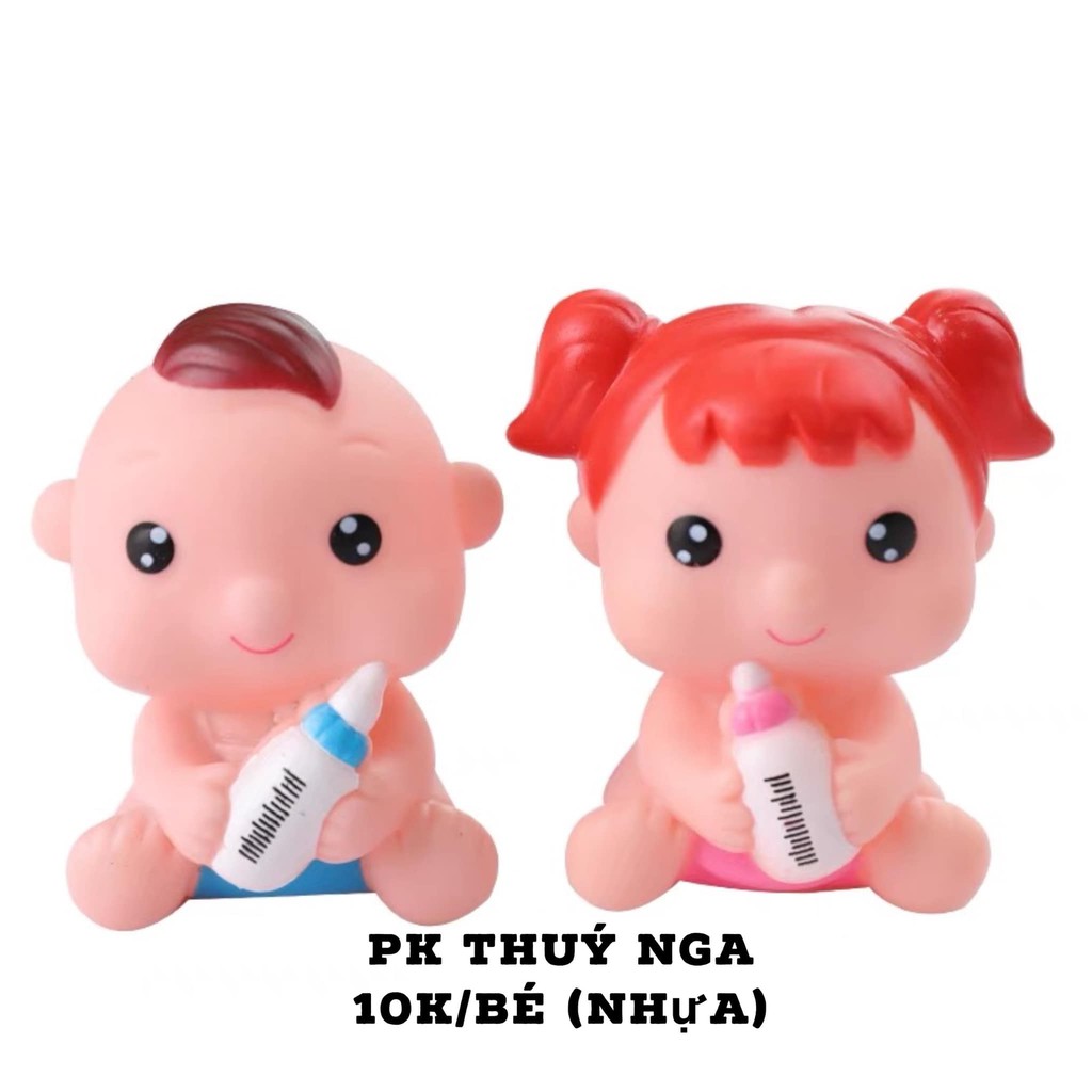 5 ĐÔI EM BÉ TÓC ĐỎ ÔM BÌNH SỮA TRANG TRÍ BÁNH KEM