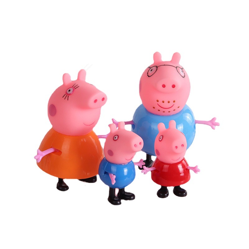 Set 4 Mô Hình Nhân Vật Phim Hoạt Hình Heo Peppa