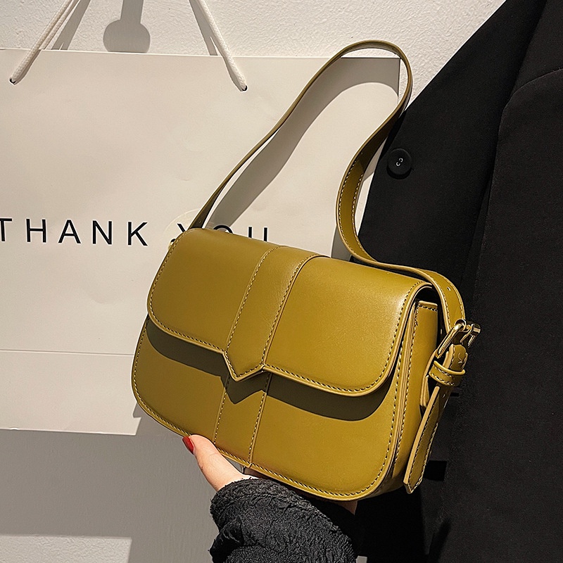 Túi đeo chéo  IELGY hình vuông nhỏ màu trơn đơn giản tùy chỉnh kích thước cho nữ