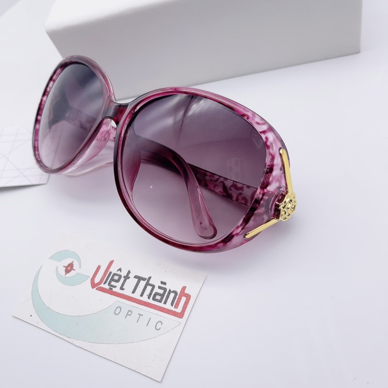 ❌RẺ VÔ ĐỊCH❌ kính mát nữ thời trang hoa to 4 màu ôm mặt