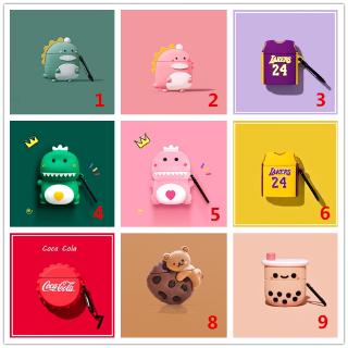 Vỏ silicon hoạt hình xinh xắn bảo vệ hộp sạc tai nghe Airpods 1/2