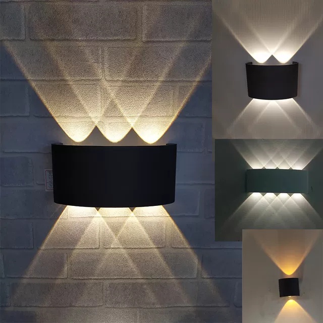 Đèn hắt tường 2 đầu vỏ nhôm LT017/4  ,đèn phòng ngủ, đèn dẫn cầu thang, đèn trang trí, đèn tường, đèn rọi 2 đầu
