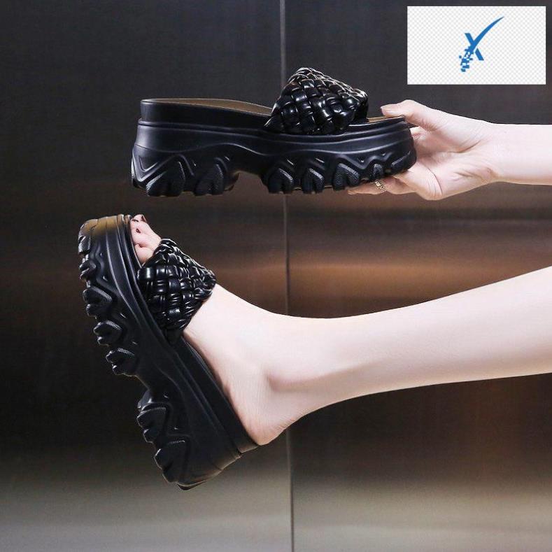 (k có sẵn) dép bánh mì quai tết mẫu mới thời trang 8cm 1904