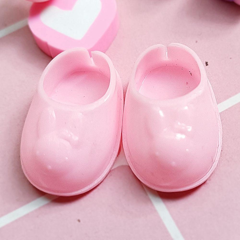 Set 4 Đôi Dép Thời Trang Đa Năng Màu Cầu Vồng Cho Búp Bê 10 Kiểu 1/8