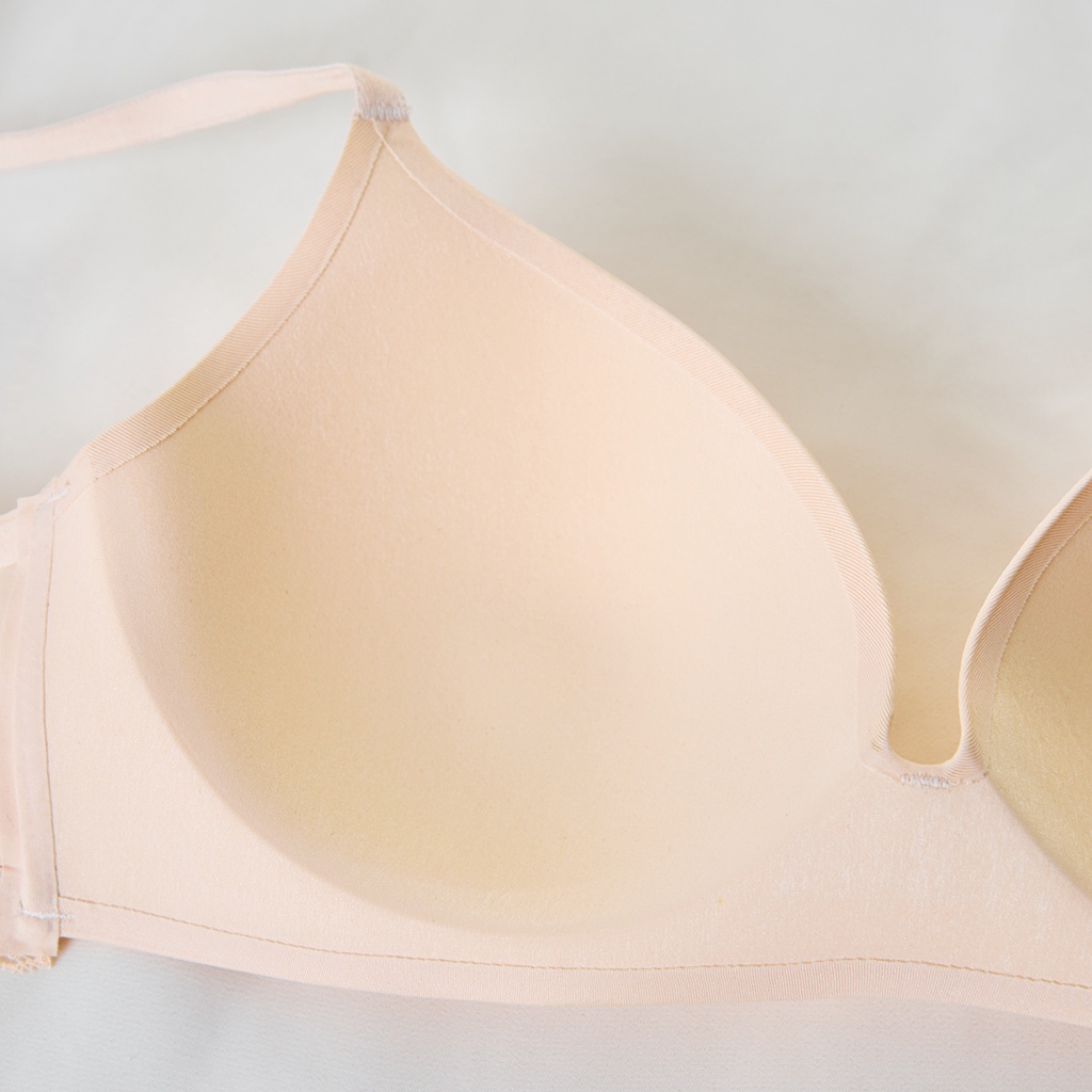 Áo ngực mút mỏng không đường may phối ren T-Shirt iBasic BRAW061