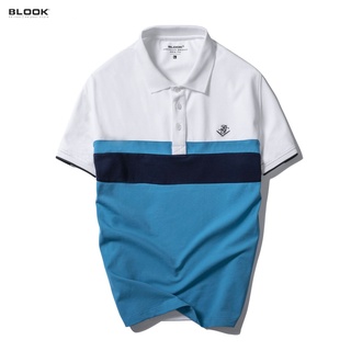 Áo polo nam slimfit BLOOK vải thun cá sấu cotton co giãn phối màu trẻ trung 33392