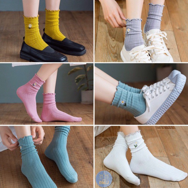 Tất nữ / Vớ cổ cao Unisex cá tính bắt mắt Hàn Quốc hot 2020 51 1