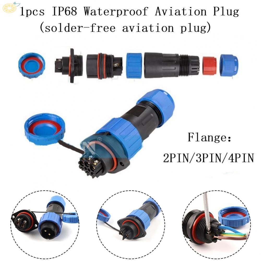 1 Ổ Cắm Nối Dây Điện Chống Nước IP68 2-4 Pin