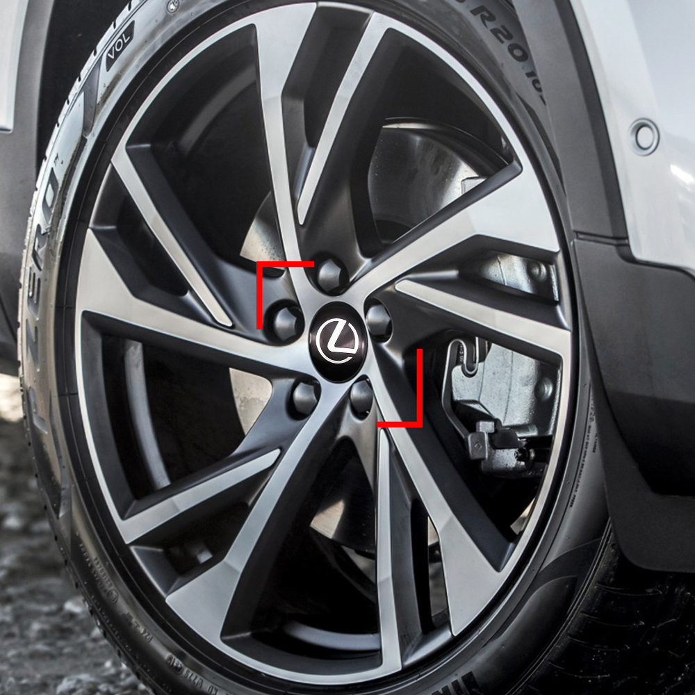 Set 4 Miếng Dán Logo 56mm Trang Trí Cho Xe Ô Tô Lexus Is250 Is350 Nx200T Rx300