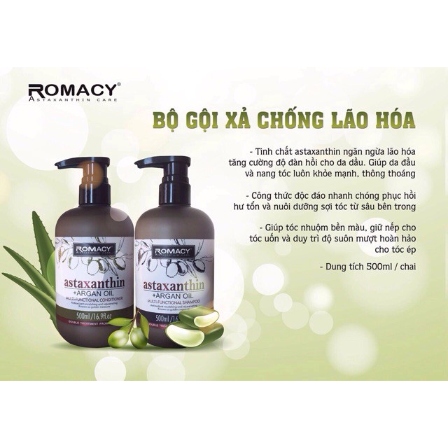 Dầu cặp dưỡng sinh Romacy phục hồi và trẻ hoá mái tóc