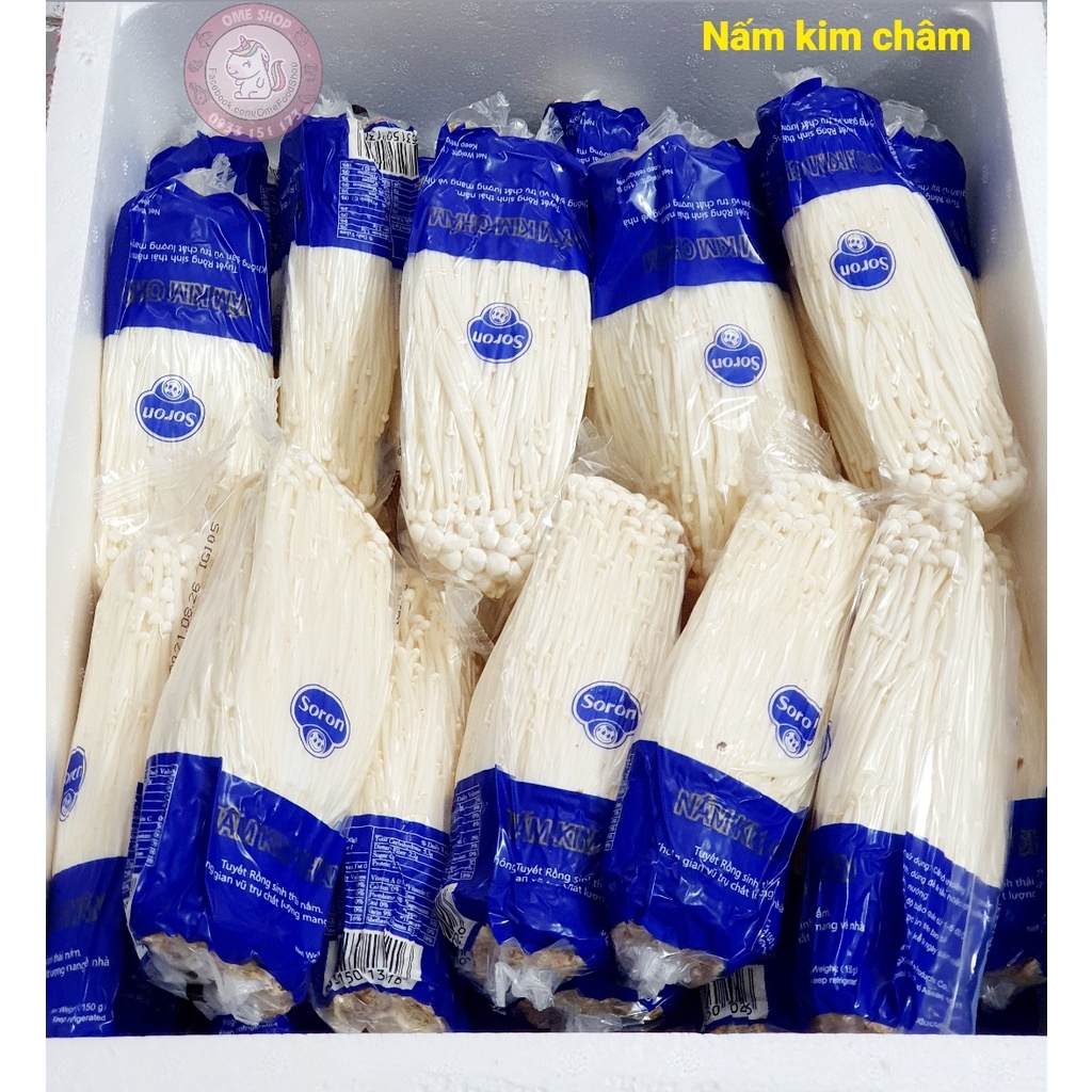 NẤM KIM CHÂM / Enoki Mushrooms 150gr (nhãn Everlife/Soron) - giao hỏa tốc Hồ Chí Minh