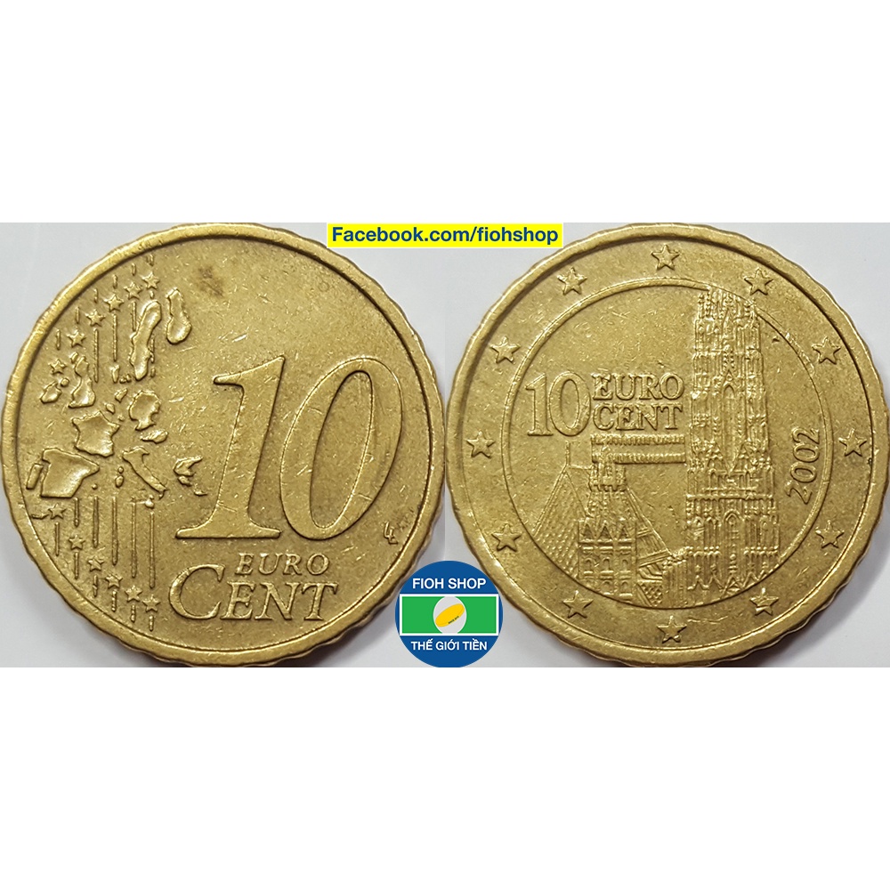 Đồng xu 10 Euro Cent Áo (Austria) 2002-2007