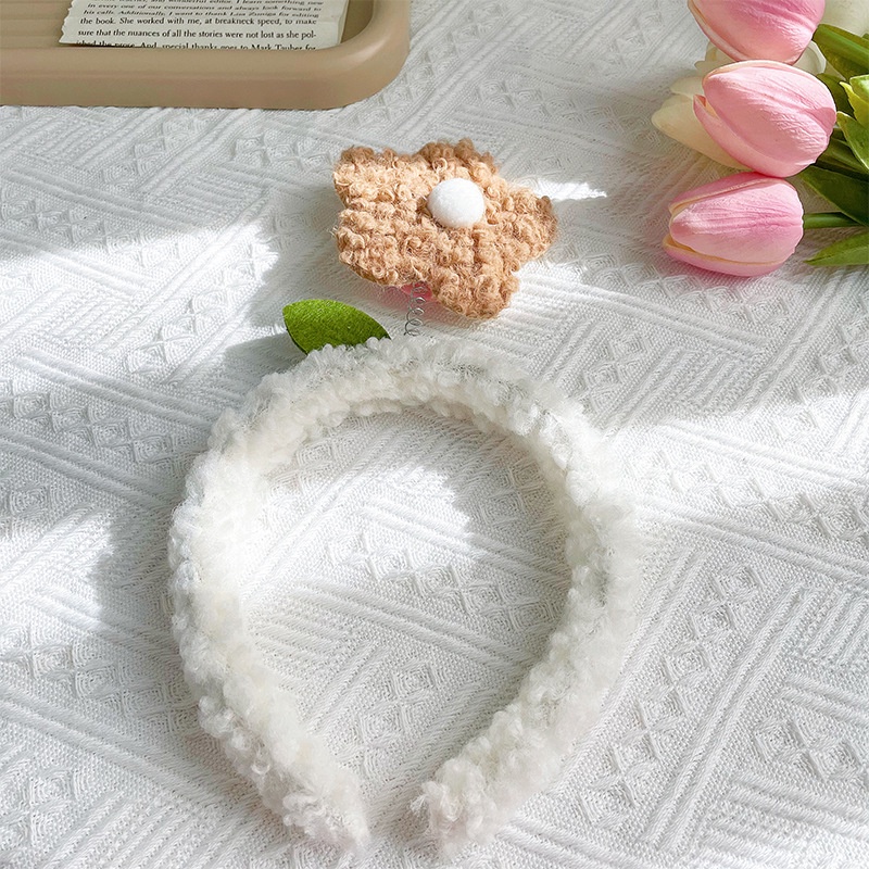 Băng Đô Đính Hoa Kiểu Hàn Quốc Dễ Thương