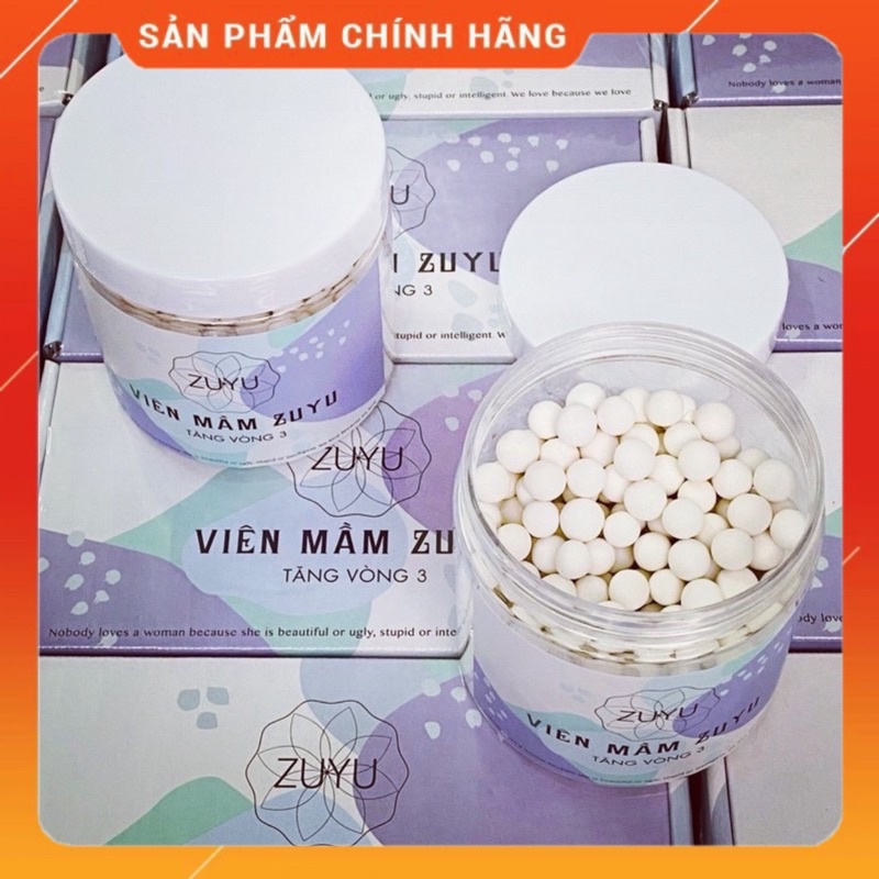 Viên Mầm Tăng Vòng 3 ZuYu [ Hộp 300 viên, Mua 1 Tặng 1 + THƯỚC DÂY]