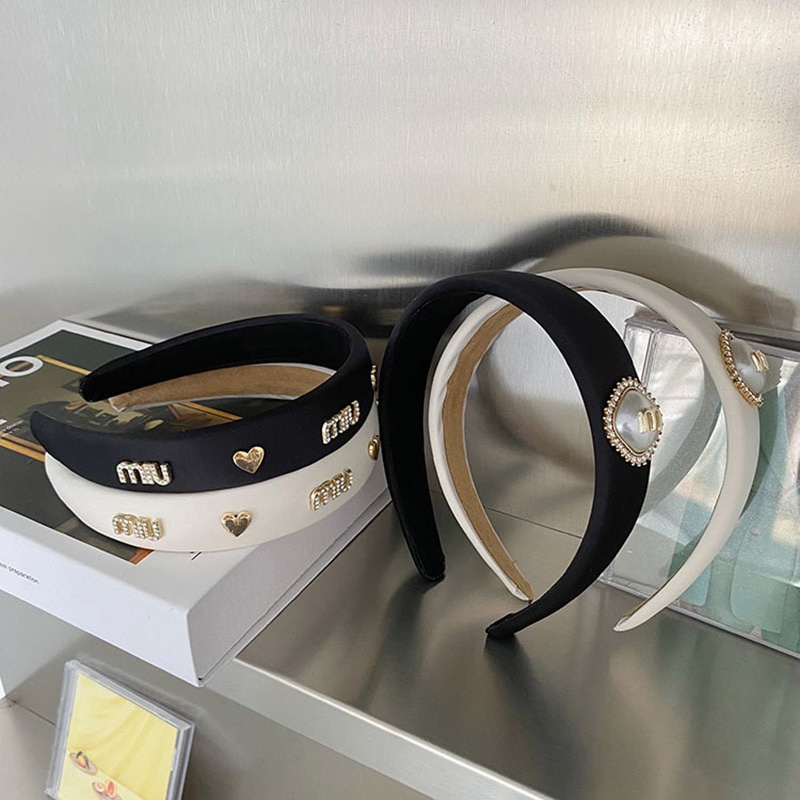 Cài tóc nữ bản rộng thiết kế đơn giản thời trang