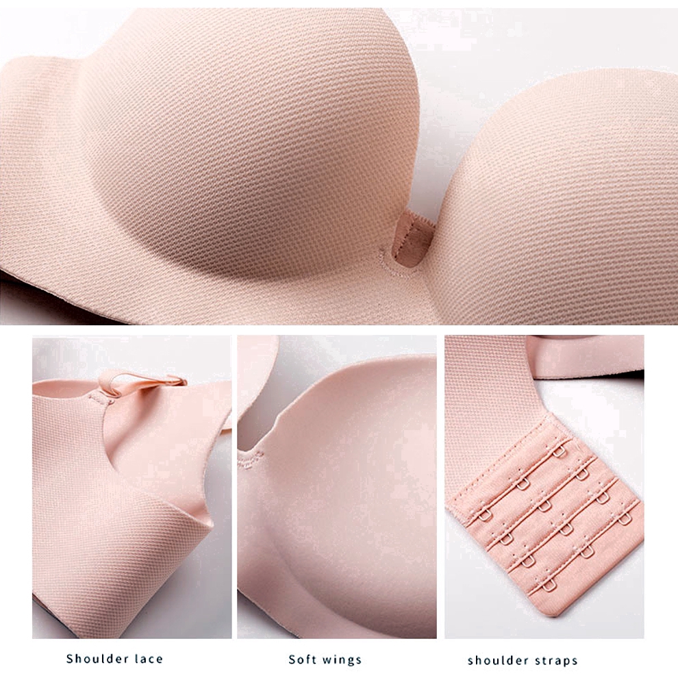 Bộ Đồ Lót Với Áo Su Đúc Cao Cấp Nâng Ngực Thoáng Khí Không Gọng Cực Đẹp | BigBuy360 - bigbuy360.vn