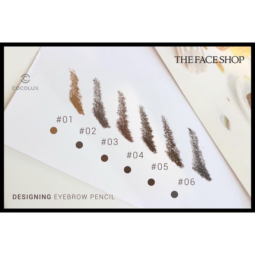 Chì kẻ Mày The Face Shop Designing Eyebrow Pencil 0.3G